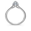 Δαχτυλίδι Eternity Solitaire με διαμάντια εργαστηριακής καλλιέργειας 1 καράτι συνολικά, σχήμα αχλαδιού, λευκόχρυσο 14K Δαχτυλίδι Eternity Solitaire με διαμάντια εργαστηριακής καλλιέργειας 1 καράτι συνολικά, σχήμα αχλαδιού, λευκόχρυσο 14K