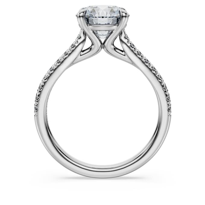 Δαχτυλίδι Eternity Solitaire με διαμάντια που έχουν δημιουργηθεί σε εργαστήριο, συνολικού βάρους 2,2 καρατίων, στρογγυλού σχήματος, από λευκό χρυσό 14K Δαχτυλίδι Eternity Solitaire με διαμάντια που έχουν δημιουργηθεί σε εργαστήριο, συνολικού βάρους 2,2 καρατίων, στρογγυλού σχήματος, από λευκό χρυσό 14K