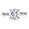 Δαχτυλίδι Eternity Solitaire με διαμάντια που έχουν δημιουργηθεί σε εργαστήριο, συνολικού βάρους 2,25 καρατίων, στρογγυλό σχήμα, λευκό χρυσό 14K Δαχτυλίδι Eternity Solitaire με διαμάντια που έχουν δημιουργηθεί σε εργαστήριο, συνολικού βάρους 2,25 καρατίων, στρογγυλό σχήμα, λευκό χρυσό 14K