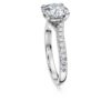 Δαχτυλίδι Eternity Solitaire με διαμάντια που έχουν δημιουργηθεί σε εργαστήριο, συνολικού βάρους 2,25 καρατίων, στρογγυλό σχήμα, λευκό χρυσό 14K Δαχτυλίδι Eternity Solitaire με διαμάντια που έχουν δημιουργηθεί σε εργαστήριο, συνολικού βάρους 2,25 καρατίων, στρογγυλό σχήμα, λευκό χρυσό 14K