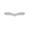 Δαχτυλίδι Eternity V Band με διαμάντια εργαστηριακής καλλιέργειας 0,25 καράτια συνολικά, στρογγυλό σχήμα, λευκόχρυσο 14K Δαχτυλίδι Eternity V Band με διαμάντια εργαστηριακής καλλιέργειας 0,25 καράτια συνολικά, στρογγυλό σχήμα, λευκόχρυσο 14K