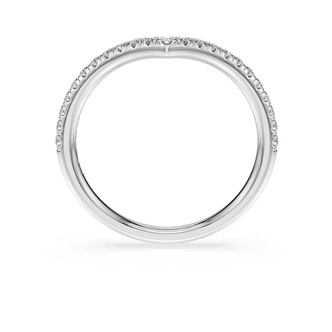 Δαχτυλίδι Eternity V Band με διαμάντια εργαστηριακής καλλιέργειας 0,25 καράτια συνολικά, στρογγυλό σχήμα, λευκόχρυσο 14K Δαχτυλίδι Eternity V Band με διαμάντια εργαστηριακής καλλιέργειας 0,25 καράτια συνολικά, στρογγυλό σχήμα, λευκόχρυσο 14K