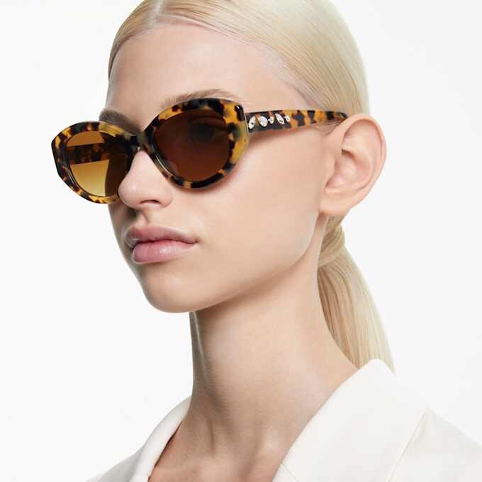 Γυαλιά ηλίου σε σχήμα «Cat-Eye», Sk6008, Καφέ Γυαλιά ηλίου σε σχήμα «Cat-Eye», Sk6008, Καφέ