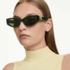 Γυαλιά ηλίου σε σχήμα «Cat-Eye», Sk6045, πράσινα Γυαλιά ηλίου σε σχήμα «Cat-Eye», Sk6045, πράσινα