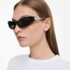 Γυαλιά ηλίου σε σχήμα «Cat-Eye», Sk6046, Μαύρα