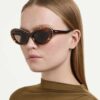 Γυαλιά ηλίου σε σχήμα «Cat-Eye», Sk6061U, Καφέ Γυαλιά ηλίου σε σχήμα «Cat-Eye», Sk6061U, Καφέ