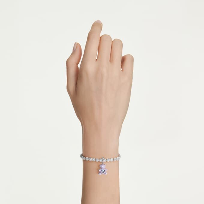 Idyllia Charm Mixed Cuts, Αρκουδάκι, Μωβ, Με επίστρωση ροδίου Idyllia Charm Mixed Cuts, Αρκουδάκι, Μωβ, Με επίστρωση ροδίου