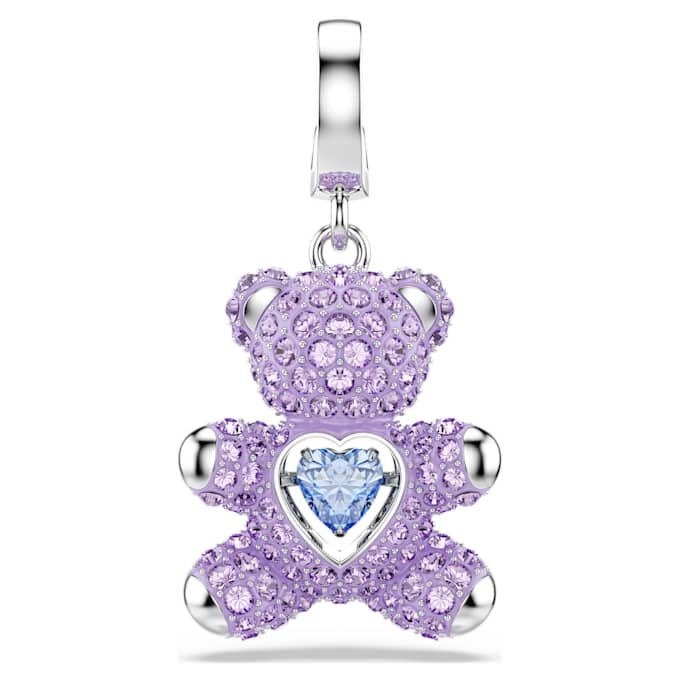 Idyllia Charm Mixed Cuts, Αρκουδάκι, Μωβ, Με επίστρωση ροδίου Idyllia Charm Mixed Cuts, Αρκουδάκι, Μωβ, Με επίστρωση ροδίου