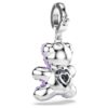 Idyllia Charm Mixed Cuts, Αρκουδάκι, Μωβ, Με επίστρωση ροδίου Idyllia Charm Mixed Cuts, Αρκουδάκι, Μωβ, Με επίστρωση ροδίου