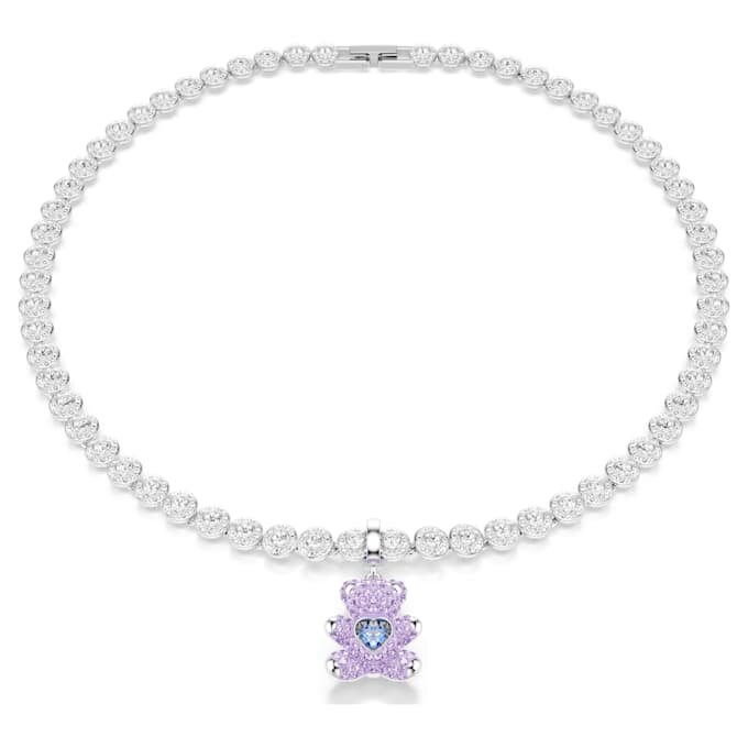 Idyllia Charm Mixed Cuts, Αρκουδάκι, Μωβ, Με επίστρωση ροδίου Idyllia Charm Mixed Cuts, Αρκουδάκι, Μωβ, Με επίστρωση ροδίου