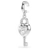 Idyllia Charm Mixed Cuts, Καρδιά με κλειδί, Λευκό, Επιμεταλλωμένο με ρόδιο Idyllia Charm Mixed Cuts, Καρδιά με κλειδί, Λευκό, Επιμεταλλωμένο με ρόδιο