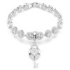 Idyllia Charm Mixed Cuts, Καρδιά με κλειδί, Λευκό, Επιμεταλλωμένο με ρόδιο Idyllia Charm Mixed Cuts, Καρδιά με κλειδί, Λευκό, Επιμεταλλωμένο με ρόδιο