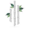 Καρφίτσα Dellium Bamboo, πράσινη, επιμεταλλωμένη με ρόδιο Καρφίτσα Dellium Bamboo, πράσινη, επιμεταλλωμένη με ρόδιο