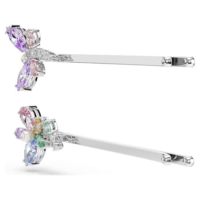 Καρφίτσα μαλλιών Ariana Grande X Swarovski με ανάμεικτα σχήματα, λιβελλούλα, λουλούδι, πολύχρωμη, επιμεταλλωμένη με ρόδιο Καρφίτσα μαλλιών Ariana Grande X Swarovski με ανάμεικτα σχήματα, λιβελλούλα, λουλούδι, πολύχρωμη, επιμεταλλωμένη με ρόδιο