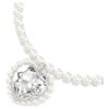 Κολιέ Ariana Grande X Swarovski με κρυστάλλινο μαργαριτάρι, κοπή καρδιάς, καρδιά, λευκό, επιροδιωμένο Κολιέ Ariana Grande X Swarovski με κρυστάλλινο μαργαριτάρι, κοπή καρδιάς, καρδιά, λευκό, επιροδιωμένο
