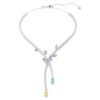 Κολιέ Ariana Grande X Swarovski με μικτή κοπή, λιβελλούλα, πολύχρωμο, επιροδιωμένο Κολιέ Ariana Grande X Swarovski με μικτή κοπή, λιβελλούλα, πολύχρωμο, επιροδιωμένο