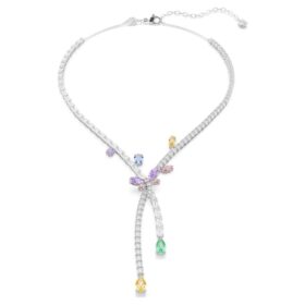 Κολιέ Ariana Grande X Swarovski με μικτή κοπή, λιβελλούλα, πολύχρωμο, επιροδιωμένο