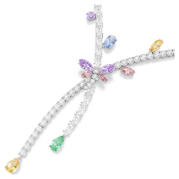 Κολιέ Ariana Grande X Swarovski με μικτή κοπή, λιβελλούλα, πολύχρωμο, επιροδιωμένο Κολιέ Ariana Grande X Swarovski με μικτή κοπή, λιβελλούλα, πολύχρωμο, επιροδιωμένο