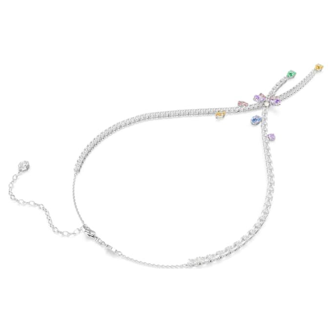 Κολιέ Ariana Grande X Swarovski με μικτή κοπή, λιβελλούλα, πολύχρωμο, επιροδιωμένο Κολιέ Ariana Grande X Swarovski με μικτή κοπή, λιβελλούλα, πολύχρωμο, επιροδιωμένο