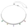 Κολιέ Ariana Grande X Swarovski με μικτή κοπή, πολύχρωμο, επιροδιωμένο Κολιέ Ariana Grande X Swarovski με μικτή κοπή, πολύχρωμο, επιροδιωμένο