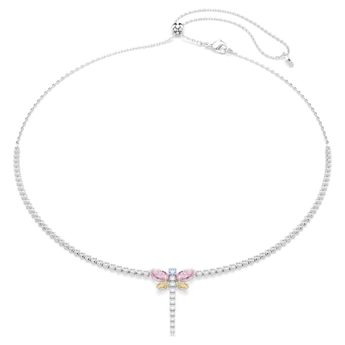 Κολιέ Ariana Grande X Swarovski σε σχήμα Y με μικτή κοπή, λιβελούλα, πολύχρωμο, επιροδιωμένο Κολιέ Ariana Grande X Swarovski σε σχήμα Y με μικτή κοπή, λιβελούλα, πολύχρωμο, επιροδιωμένο