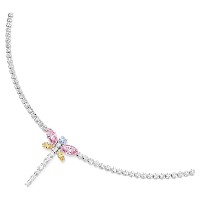 Κολιέ Ariana Grande X Swarovski σε σχήμα Y με μικτή κοπή, λιβελούλα, πολύχρωμο, επιροδιωμένο Κολιέ Ariana Grande X Swarovski σε σχήμα Y με μικτή κοπή, λιβελούλα, πολύχρωμο, επιροδιωμένο