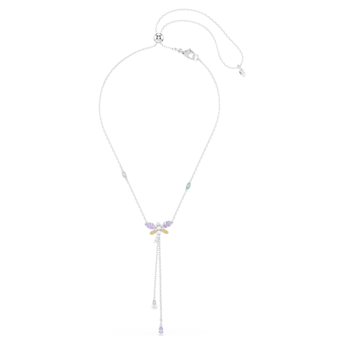 Κολιέ Ariana Grande X Swarovski σε σχήμα Y με μικτή κοπή, λιβελούλα, πολύχρωμο, επιροδιωμένο Κολιέ Ariana Grande X Swarovski σε σχήμα Y με μικτή κοπή, λιβελούλα, πολύχρωμο, επιροδιωμένο