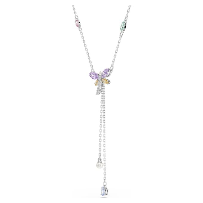 Κολιέ Ariana Grande X Swarovski σε σχήμα Y με μικτή κοπή, λιβελούλα, πολύχρωμο, επιροδιωμένο Κολιέ Ariana Grande X Swarovski σε σχήμα Y με μικτή κοπή, λιβελούλα, πολύχρωμο, επιροδιωμένο