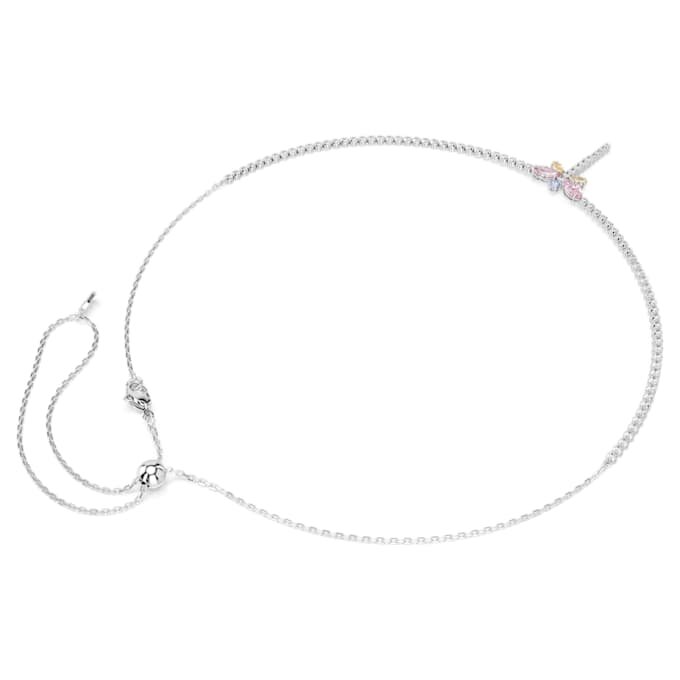 Κολιέ Ariana Grande X Swarovski σε σχήμα Y με μικτή κοπή, λιβελούλα, πολύχρωμο, επιροδιωμένο Κολιέ Ariana Grande X Swarovski σε σχήμα Y με μικτή κοπή, λιβελούλα, πολύχρωμο, επιροδιωμένο