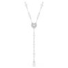 Κολιέ Ariana Grande X Swarovski Y με μικτή κοπή, κρυστάλλινο μαργαριτάρι, καρδιά, λευκό, επιροδιωμένο Κολιέ Ariana Grande X Swarovski Y με μικτή κοπή, κρυστάλλινο μαργαριτάρι, καρδιά, λευκό, επιροδιωμένο