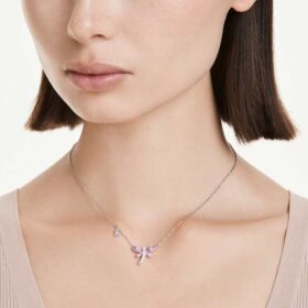Κρεμαστό Ariana Grande X Swarovski με μικτή κοπή, λιβελλούλα, πολύχρωμο, επιροδιωμένο Κρεμαστό Ariana Grande X Swarovski με μικτή κοπή, λιβελλούλα, πολύχρωμο, επιροδιωμένο