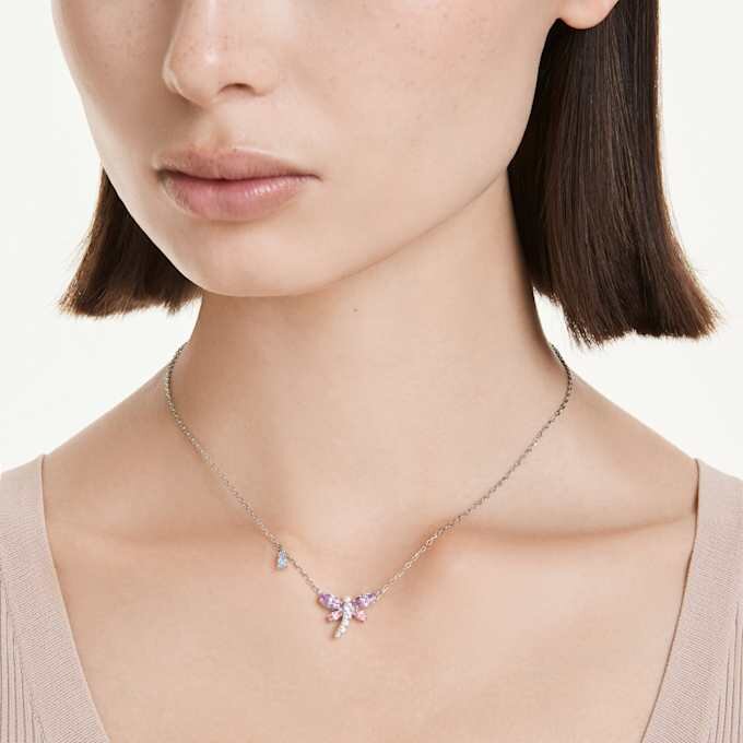Κρεμαστό Ariana Grande X Swarovski με μικτή κοπή, λιβελλούλα, πολύχρωμο, επιροδιωμένο Κρεμαστό Ariana Grande X Swarovski με μικτή κοπή, λιβελλούλα, πολύχρωμο, επιροδιωμένο