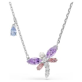Κρεμαστό Ariana Grande X Swarovski με μικτή κοπή, λιβελλούλα, πολύχρωμο, επιροδιωμένο Κρεμαστό Ariana Grande X Swarovski με μικτή κοπή, λιβελλούλα, πολύχρωμο, επιροδιωμένο