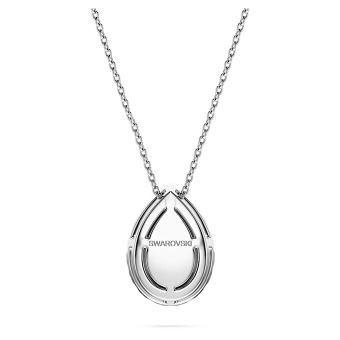 Κρεμαστό «Eternity Halo Solitaire» με διαμάντια εργαστηριακής καλλιέργειας 1 Ct Tw, σχήμα αχλαδιού, λευκόχρυσο 14K Κρεμαστό «Eternity Halo Solitaire» με διαμάντια εργαστηριακής καλλιέργειας 1 Ct Tw, σχήμα αχλαδιού, λευκόχρυσο 14K