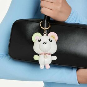 Κρεμαστό για τσάντα Teddy Bear, πολύχρωμο, επιχρυσωμένο