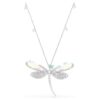 Κρεμαστό και καρφίτσα Ariana Grande X Swarovski με κρυστάλλινη πέρλα, μικτές κοπές, λιβελλούλα, λευκό, επιροδιωμένο Κρεμαστό και καρφίτσα Ariana Grande X Swarovski με κρυστάλλινη πέρλα, μικτές κοπές, λιβελλούλα, λευκό, επιροδιωμένο