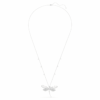 Κρεμαστό και καρφίτσα Ariana Grande X Swarovski με κρυστάλλινη πέρλα, μικτές κοπές, λιβελλούλα, λευκό, επιροδιωμένο Κρεμαστό και καρφίτσα Ariana Grande X Swarovski με κρυστάλλινη πέρλα, μικτές κοπές, λιβελλούλα, λευκό, επιροδιωμένο