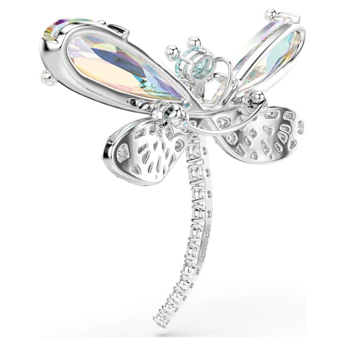 Κρεμαστό και καρφίτσα Ariana Grande X Swarovski με κρυστάλλινη πέρλα, μικτές κοπές, λιβελλούλα, λευκό, επιροδιωμένο Κρεμαστό και καρφίτσα Ariana Grande X Swarovski με κρυστάλλινη πέρλα, μικτές κοπές, λιβελλούλα, λευκό, επιροδιωμένο
