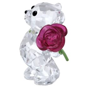 Kris Bear κρατά ένα τριαντάφυλλο με αγάπη