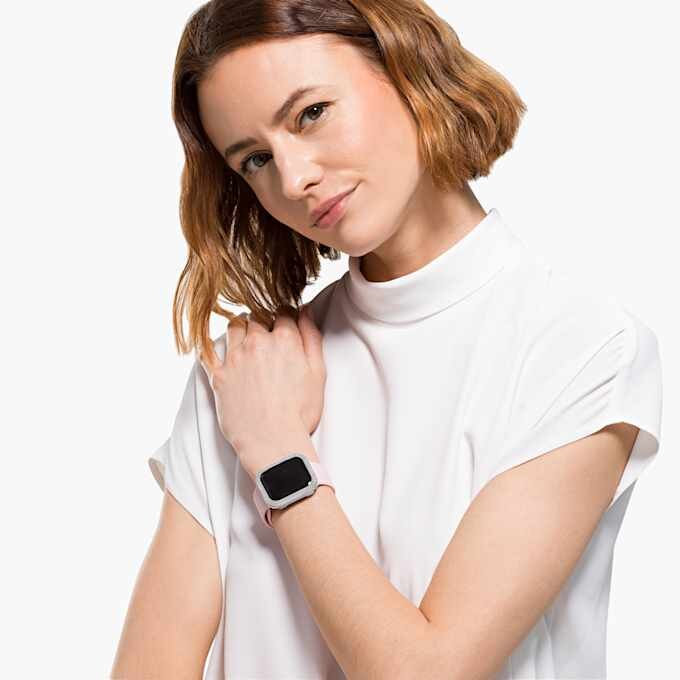 Λαμπερή θήκη για Apple Watch® Series 4 & 5, 40 mm, ασημί απόχρωση Λαμπερή θήκη για Apple Watch® Series 4 & 5, 40 mm, ασημί απόχρωση