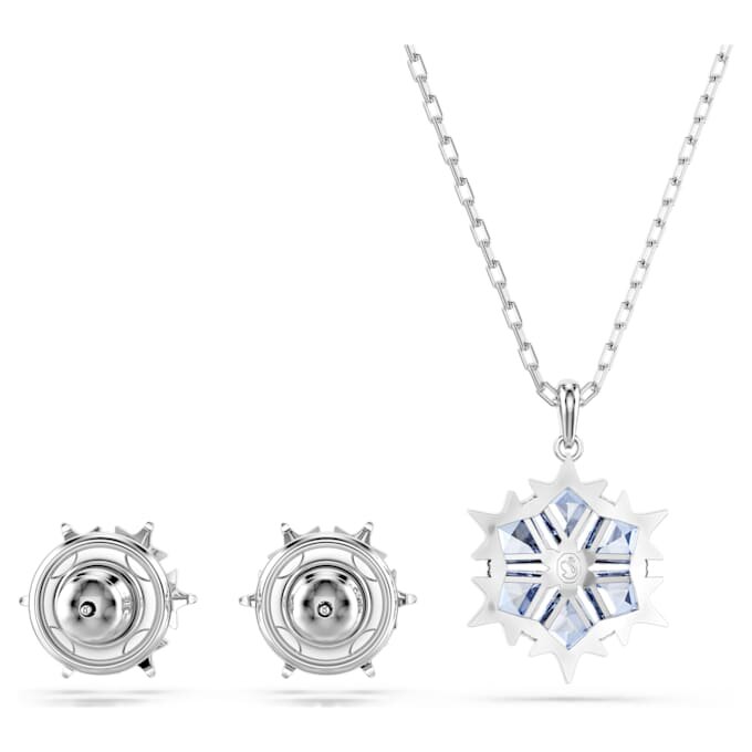 Μαγικό σετ «Snowflake», μπλε, επιροδιωμένο Μαγικό σετ «Snowflake», μπλε, επιροδιωμένο