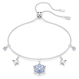 Μαγικό βραχιόλι «Snowflake», μπλε, επιροδιωμένο