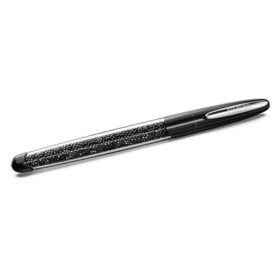 Μαύρο στυλό rollerball Crystalline, επιχρωμιωμένο