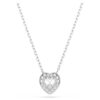 Μενταγιόν Ariana Grande X Swarovski με μικτή κοπή, καρδιά, λευκό, επιμεταλλωμένο με ρόδιο Μενταγιόν Ariana Grande X Swarovski με μικτή κοπή, καρδιά, λευκό, επιμεταλλωμένο με ρόδιο