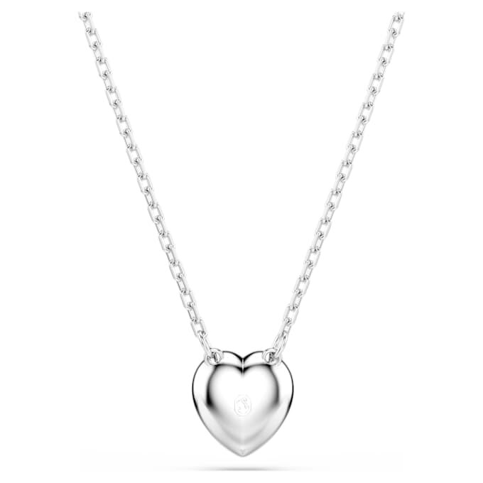 Μενταγιόν Ariana Grande X Swarovski με μικτή κοπή, καρδιά, λευκό, επιμεταλλωμένο με ρόδιο Μενταγιόν Ariana Grande X Swarovski με μικτή κοπή, καρδιά, λευκό, επιμεταλλωμένο με ρόδιο