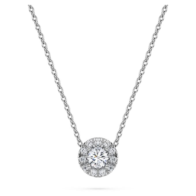 Μενταγιόν Eternity Halo Solitaire με διαμάντια εργαστηριακής καλλιέργειας 0,23 καράτια συνολικά, στρογγυλό σχήμα, ασήμι 925 Μενταγιόν Eternity Halo Solitaire με διαμάντια εργαστηριακής καλλιέργειας 0,23 καράτια συνολικά, στρογγυλό σχήμα, ασήμι 925