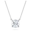 Μενταγιόν Eternity Solitaire με διαμάντια εργαστηριακής καλλιέργειας 2 καράτια συνολικά, στρογγυλό σχήμα, λευκό χρυσό 14K Μενταγιόν Eternity Solitaire με διαμάντια εργαστηριακής καλλιέργειας 2 καράτια συνολικά, στρογγυλό σχήμα, λευκό χρυσό 14K
