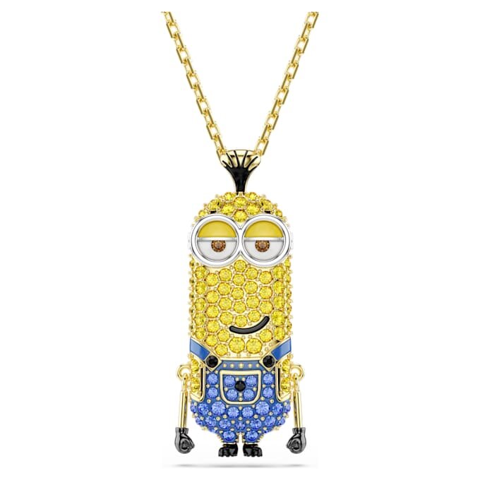 Μενταγιόν Minions Kevin με pavé, πολύχρωμο, επιχρυσωμένο Μενταγιόν Minions Kevin με pavé, πολύχρωμο, επιχρυσωμένο