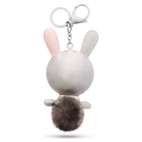 Μπρελόκ για τσάντα Mathilde Rabbit, γκρι, ανοξείδωτο ατσάλι
