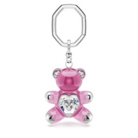 Μπρελόκ Teddy Bear, ροζ, επιροδιωμένο